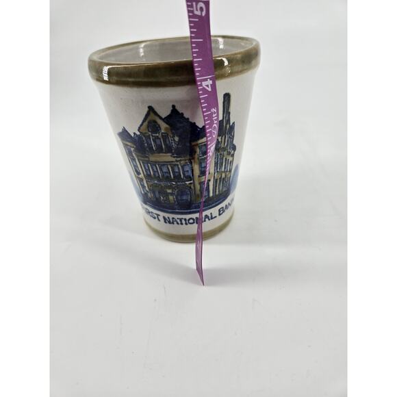 Vtg Louisville Stoneware First National Bank Paintsville Crock Mint Julep Cup - Picture 8 of 9